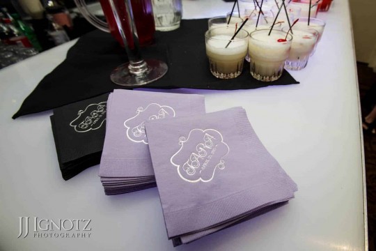 Cocktail Napkins with Custom Logo for Sweet Sixteen