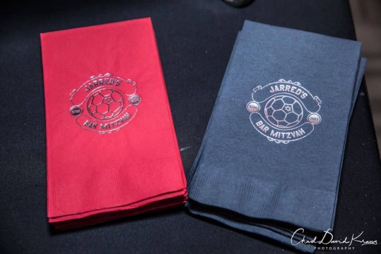 Custom Guest Towels with Bar Mitzvah Logo