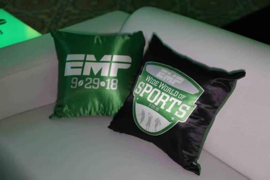 ESPN Logo Pillows for Bar Mitzvah Lounge