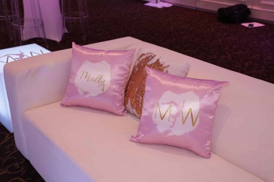 Ballet Logo Pillows for Dance Themed Bat Mitzvah