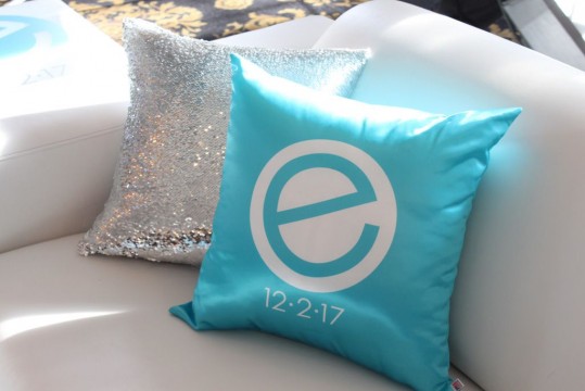 Bat Mitzvah Logo Pillow for Custom Lounge