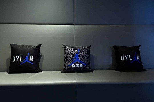 Custom Logo Pillows for Sneaker Themed Bar Mitzvah