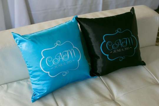 Custom Logo Pillows for Bat Mitzvah Lounge