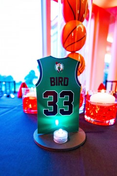 Celtics Basketball Jersey Table Sign with LED Light