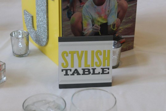 Custom Table Sign with Table Names