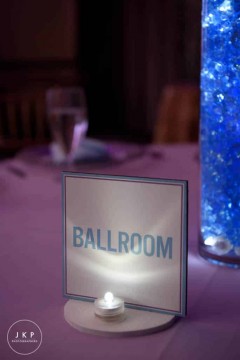 Dance Themed Table Sign with LED Light