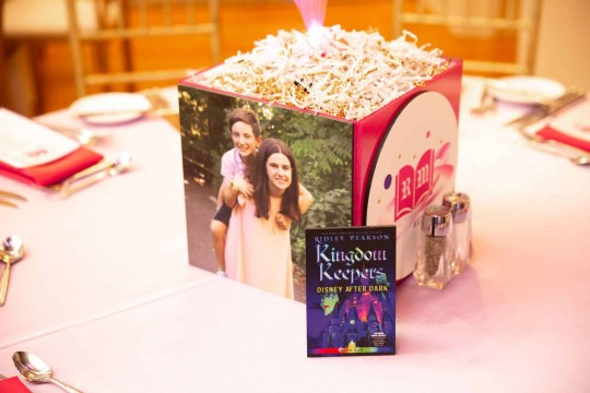 Custom Table Sign for Book Themed Bat Mitzvah