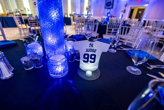 Baseball Jersey Table Sign with LED Light