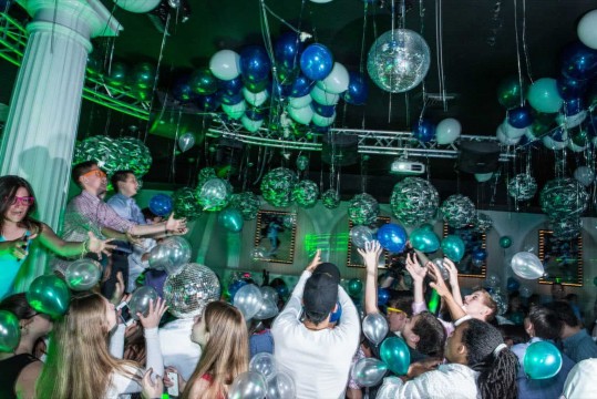 Exploding Balloon Release for Club Themed Bar Mitzvah