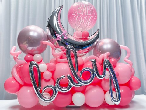 Fancy Balloon Bouquet for Baby Shower