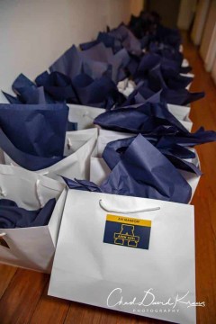 Custom Party Favor Bags with Logo Sticker & Tissue Paper