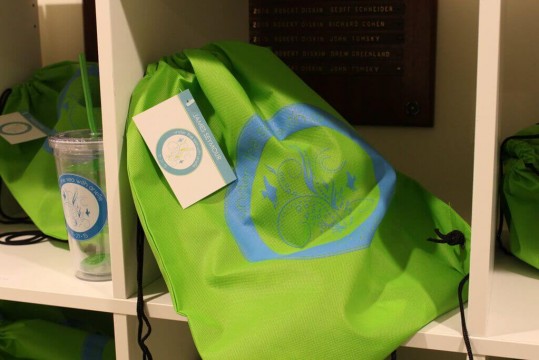 Custom Drawstring Bags with Logo for Tropical Themed Bat Mitzvah