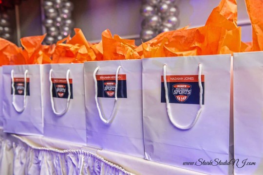 Bar Mitzvah Favor Bags with Custom Logo Stickers