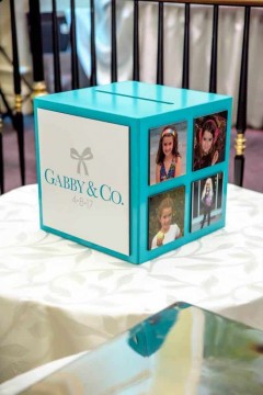 Tiffany & Co. Themed Gift Box with Custom Logo & Photos
