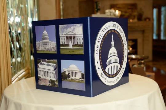 Presidents Themed Bar Mitzvah Gift Box with Custom Logo & Photos