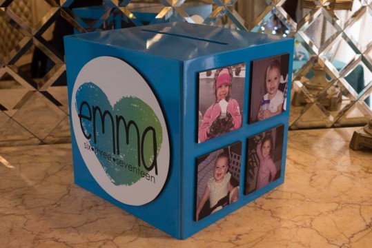 Water Color Themed Bat Mitzvah Gift Box with Custom Logo & Photos