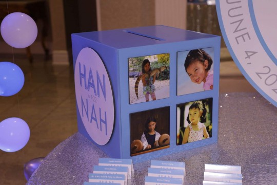 Pale Blue Gift Box with Custom Logo & Photos