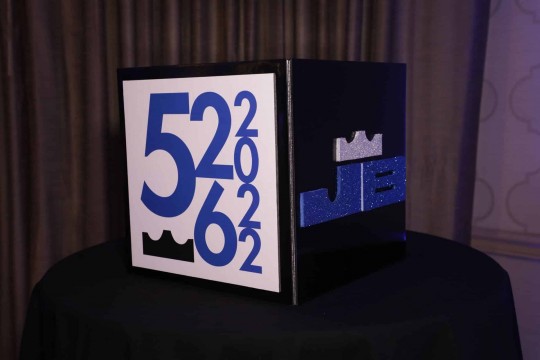 Bar Mitzvah Gift Box with Custom Glittered Logo