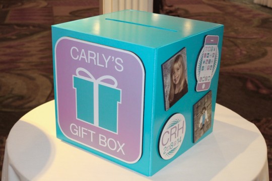 iPhone Themed Bat Mitzvah Gift Box with Custom Logo & Photos