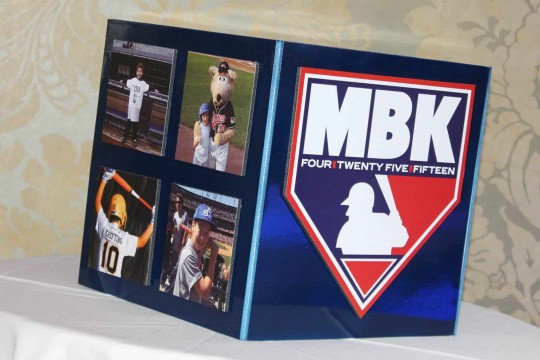 Baseball Themed Gift Box with Custom Logo & Photos