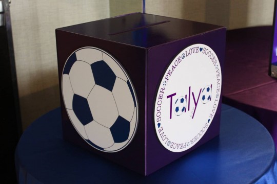 Soccer Themed Bat Mitzvah Gift Box with Custom Logo & Photos