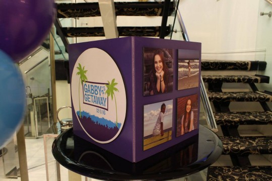 Beach Themed Bat Mitzvah Gift Box with Custom Logo & Photos