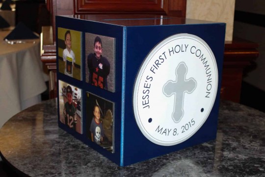 First Communion Gift Box with Logo & Photos