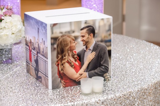 Custom Engagement Party Gift Box with Photos