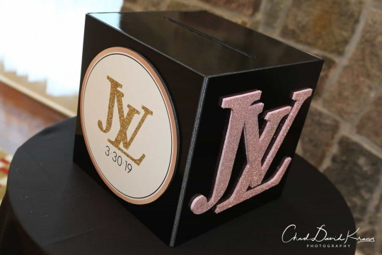 Fashion Themed Gift Box with Custom Logo & Glittered Initial