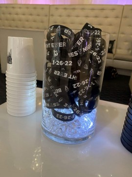 LED Bracelet Centerpiece for Lounge Decor