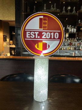 LED Logo Topper Centerpiece for Sports Themed Bar Mitzvah