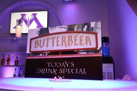 Butterbeer Sign for Harry Potter Themed Bat Mitzvah