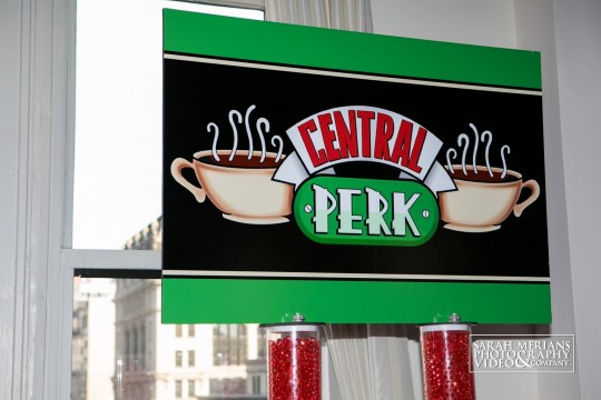 Friends Themed Sign with Central Perk Logo
