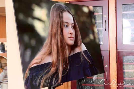 Blowup Easel Photo for Bat Mitzvah
