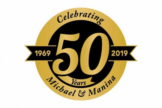 Custom 50th Anniversary Party Logo