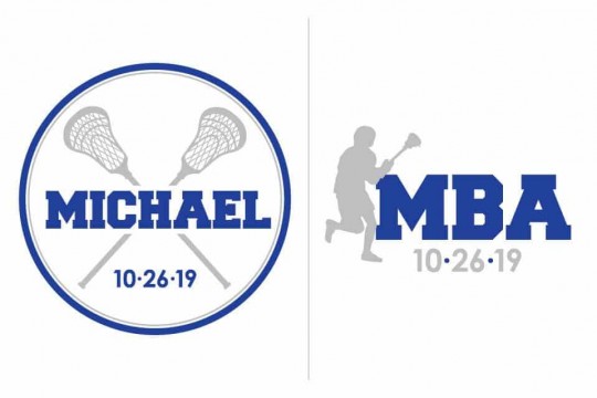 Lacrosse Themed Bar Mitzvah Logo