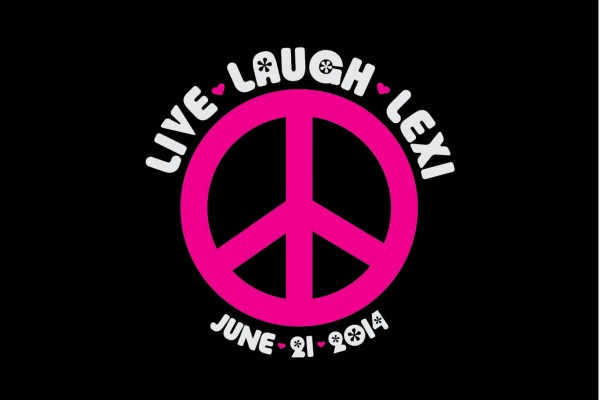 Live Laugh Logo with Peace Sign