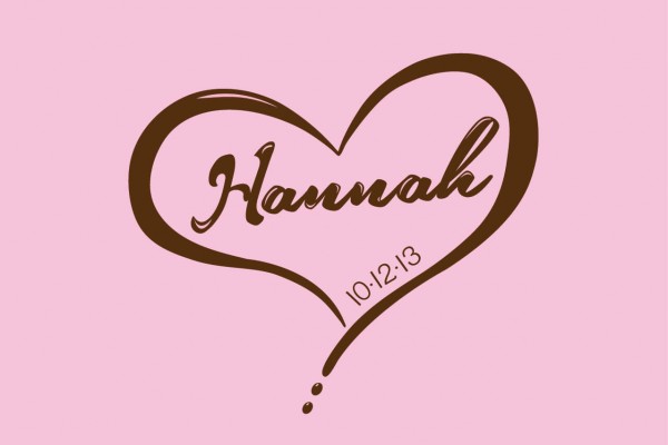 Chocolate Themed Logo with Heart Shape