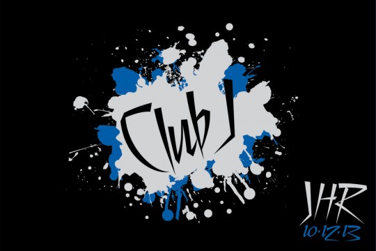 Club Themed Logo with Splatter Paint