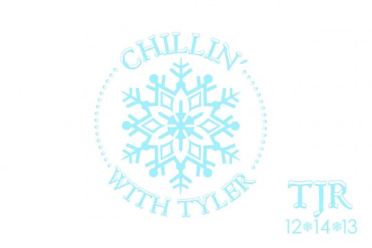 Winter Themed Logo with Snowflake Design