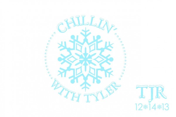 Winter Themed Logo with Snowflake Design