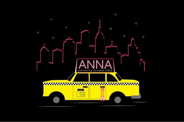 NYC Skyline Logo with Yellow Cab