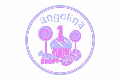 Candy Themed First Birthday Logo