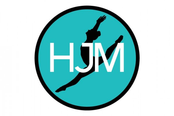 Gymnastics Themed Bat Mitzvah Logo with Initials & Custom Silhouette