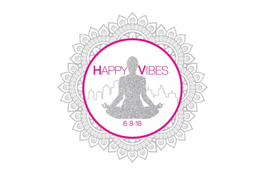 Happy Vibes Theme Bat Mitzvah Logo