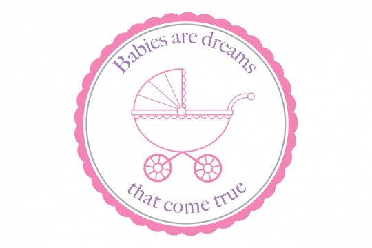 Dreams Come True Baby Shower Logo