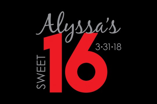 No Theme Sweet Sixteen Logo