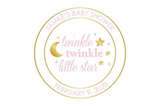 Moon & Stars Baby Shower Logo