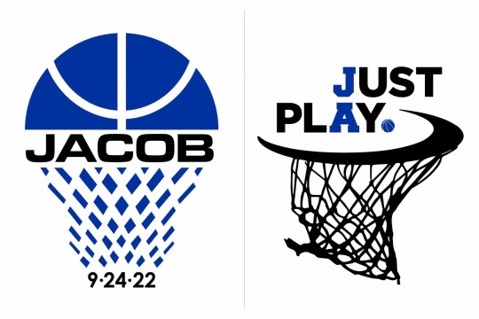 Basketball Bar Mitzvah Logo Design with Name