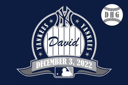 Yankees Themed Logo for Baseball Themed Bar Mitzvah
